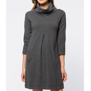 Tyler Boe Kim Cowl Sweater Dress in Charcoal - Size S